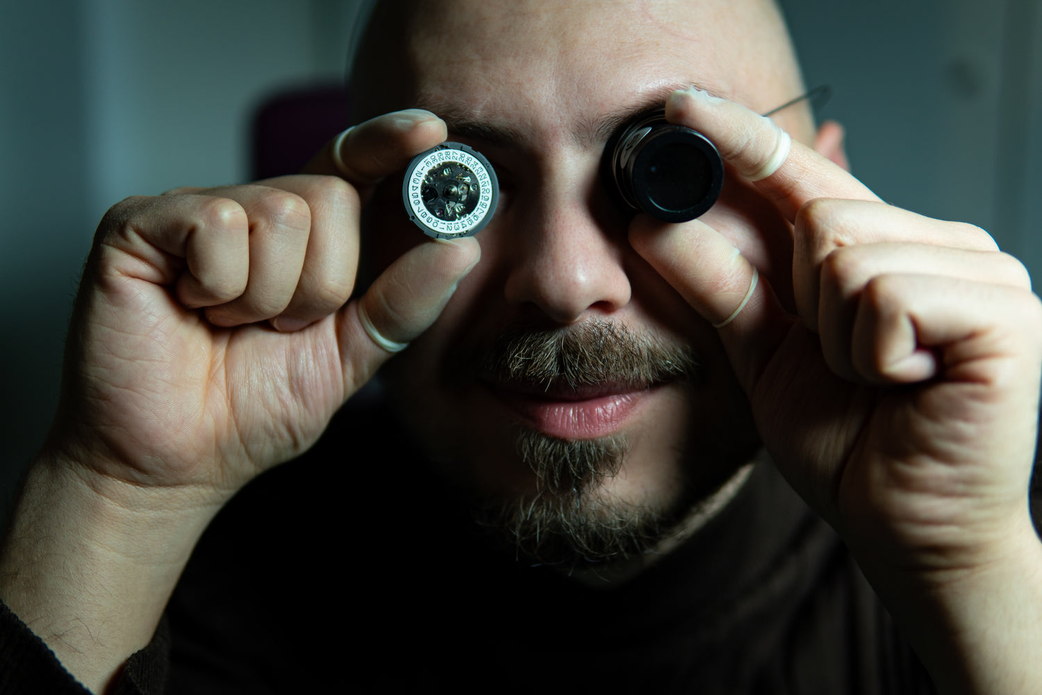 Lefty Watches Owner Holding Leftymatic Movement